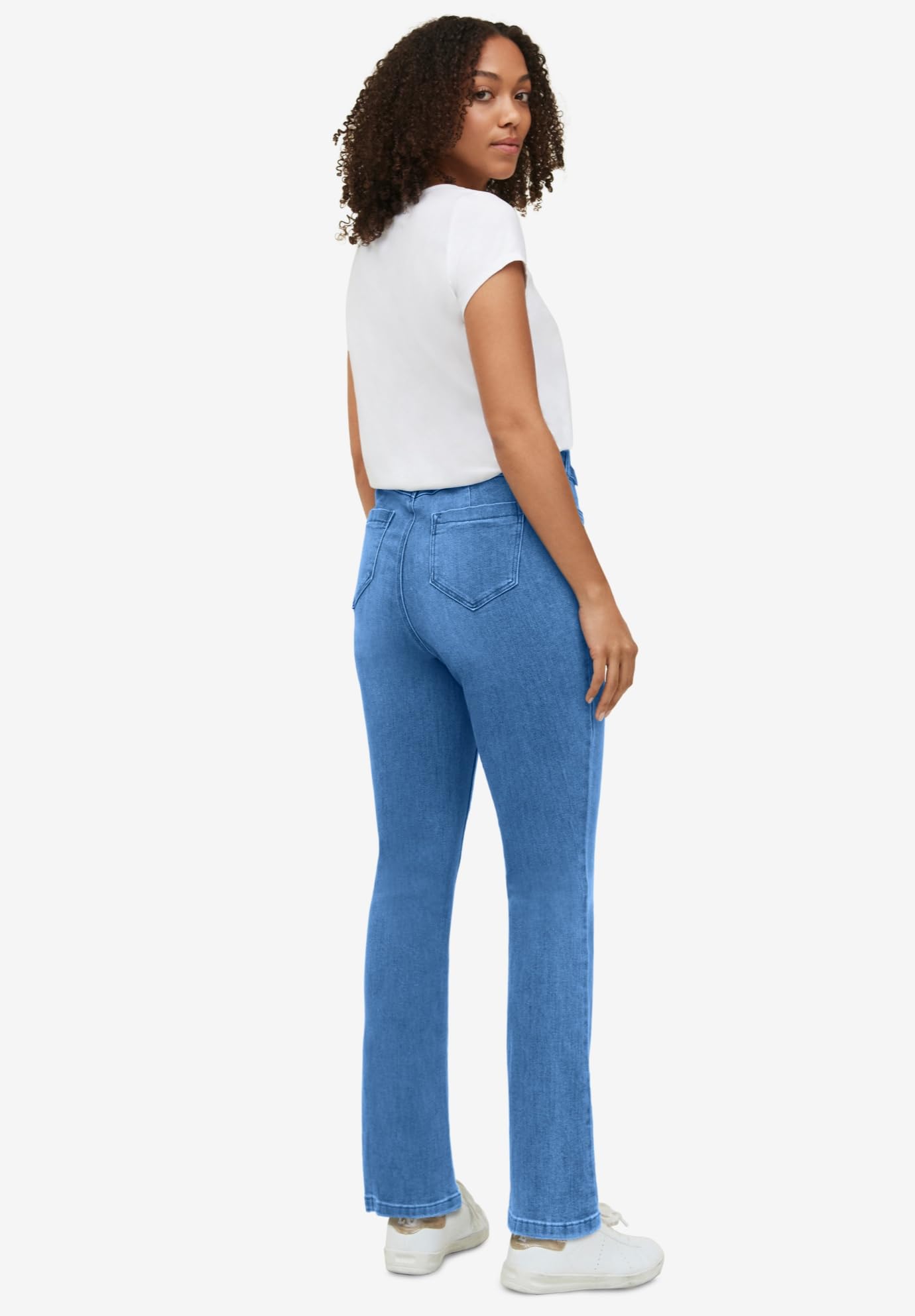 Ellos Women's Plus Size Bootcut Stretch Jeans - Comfortable & Flattering Denim Pants for Curvy Figures | Perfect for Casual Wear, Office & Night Out