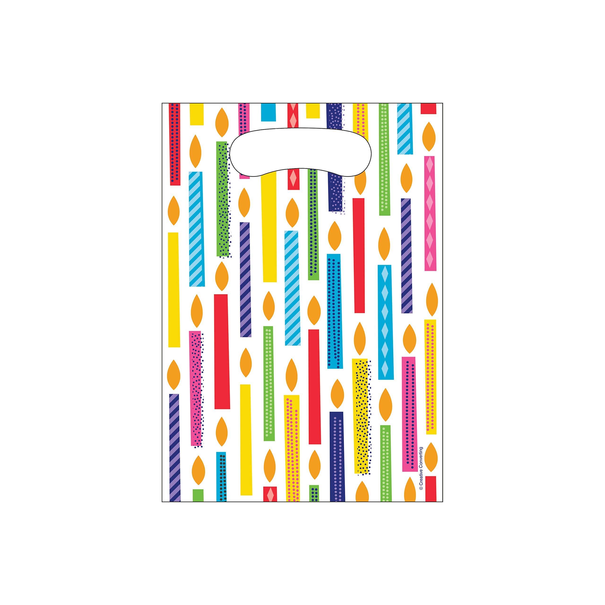 Bright Color Birthday Party Favor Bags - 8 Pack | Perfect for Kids' Birthday Parties, Baby Showers & Goodie Bags