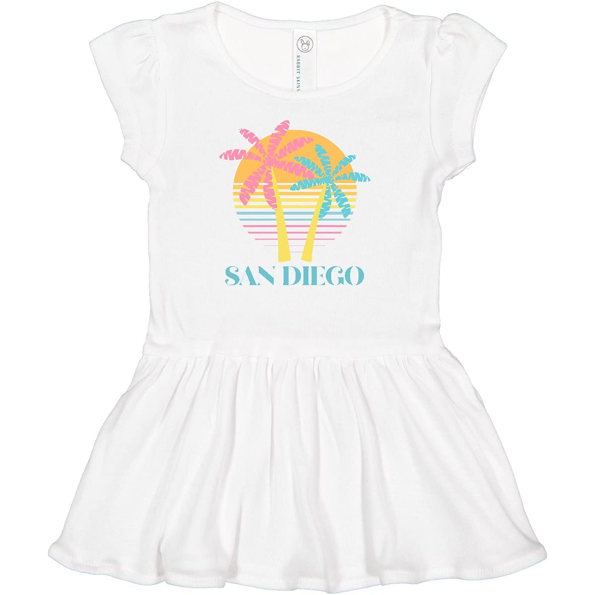 Inktastic San Diego California Beach Vacation Baby Dress - Cute Summer Outfit for Infants, Perfect for Beach Trips, Family Photos & Outdoor Adventures
