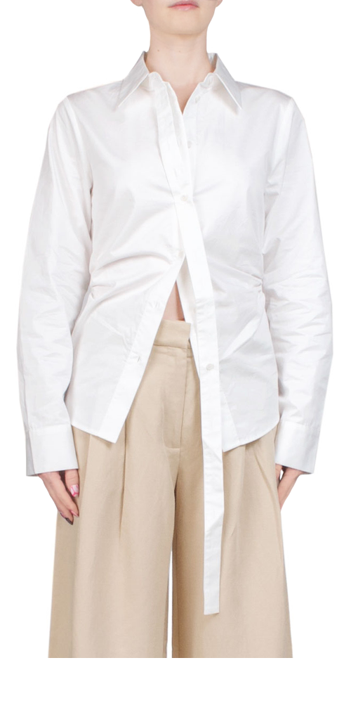 Deconstructed White Shirt for Men - Trendy Oversized Button Down Shirt for Casual Wear & Street Style Outfits
