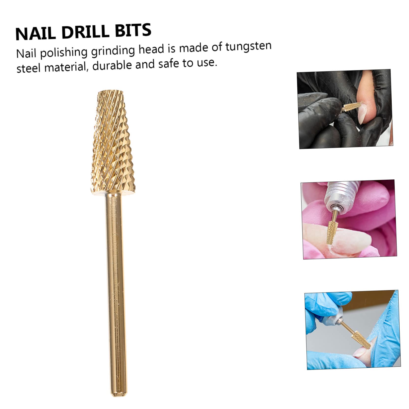 Minkissy Nail Drill Bits for Manicure & Pedicure - Professional Nail Polishing & Grinding Heads for Acrylic, Gel, and Natural Nails - Perfect for Nail Art, Salon, and Home Use
