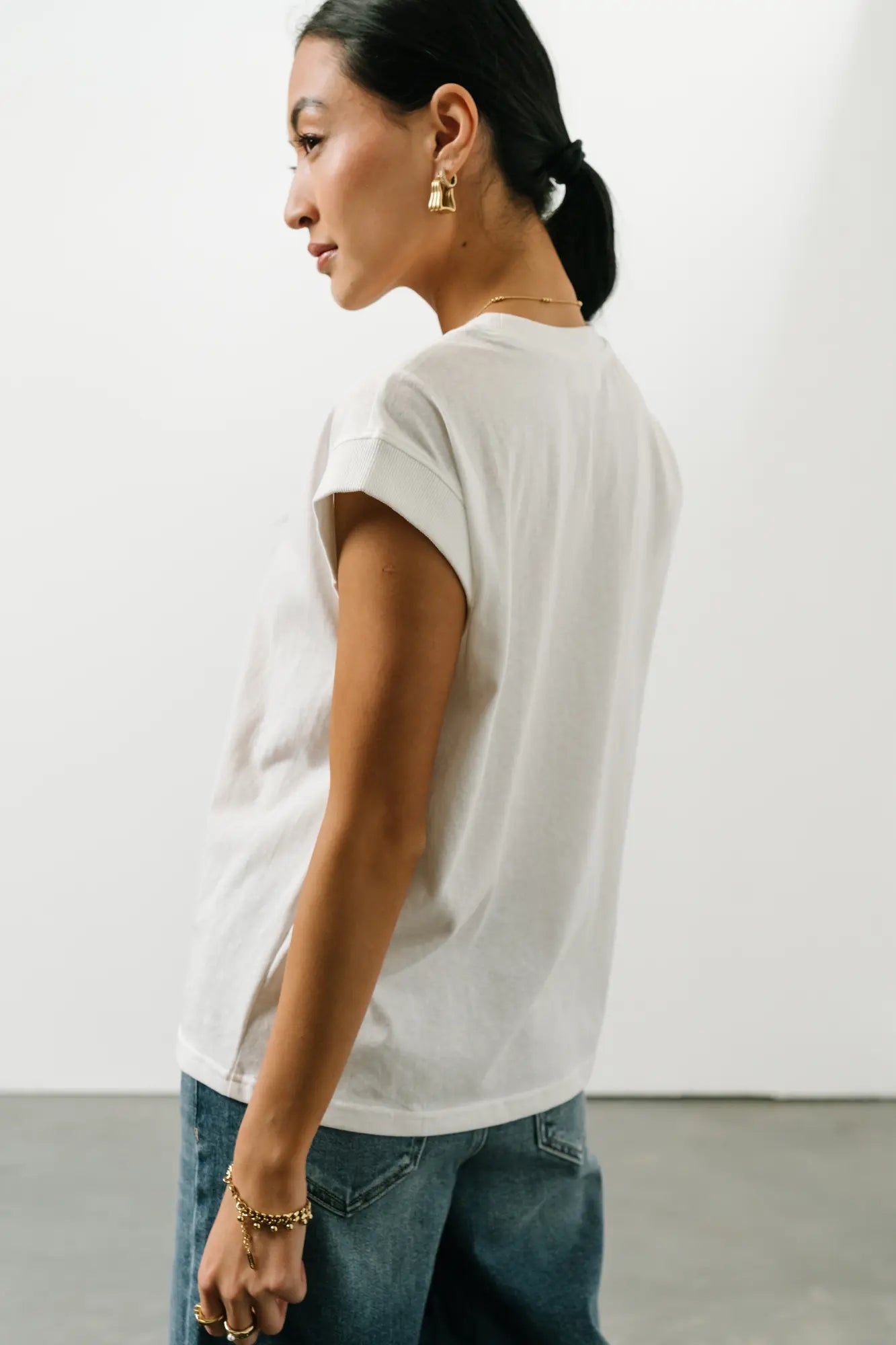 Arlo Women's Fashion Top in White - Soft & Comfortable Blouse for Casual Wear, Office, and Date Night Outfits