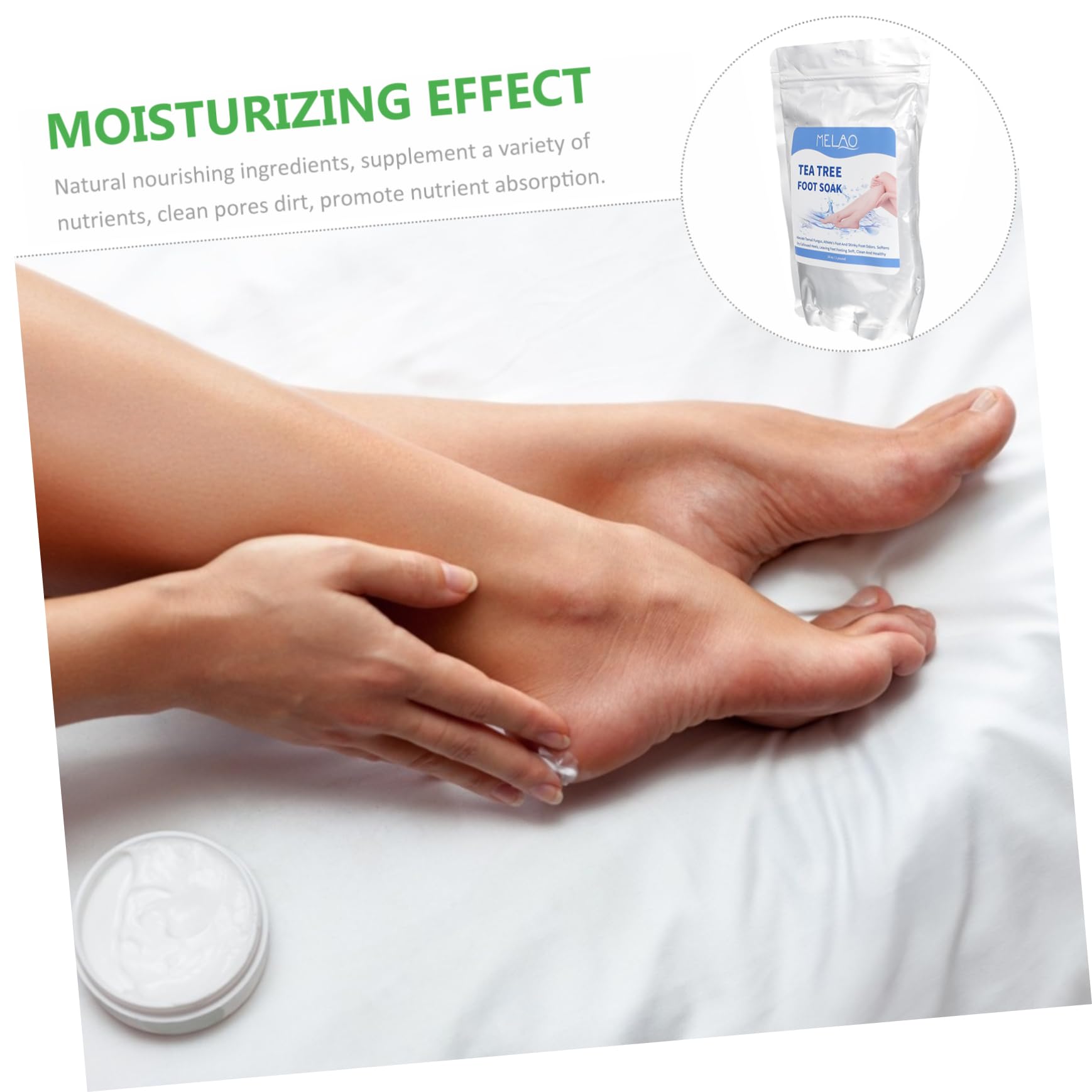 FRCOLOR Foot Bath Salt for Dead Skin Removal & Moisturizing – Exfoliating & Hydrating Foot Care – Perfect for Spa, Relaxation & At-Home Pedicures