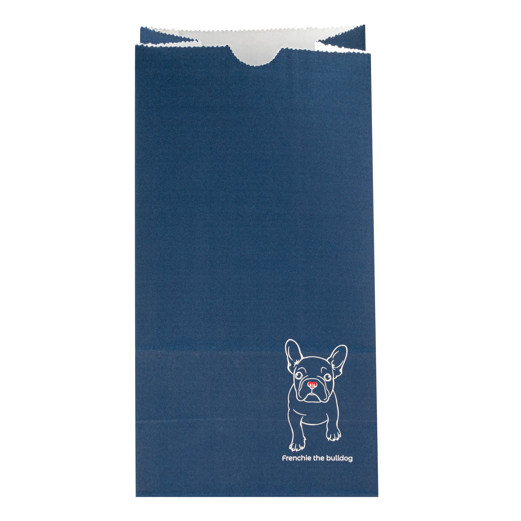 Frenchie Paper Bags 4 lb - 5 x 3.25 x 9.5 Inches - Pack of 100 | Eco-Friendly Kraft Takeout Bags for Bakery, Grocery & Food Packaging