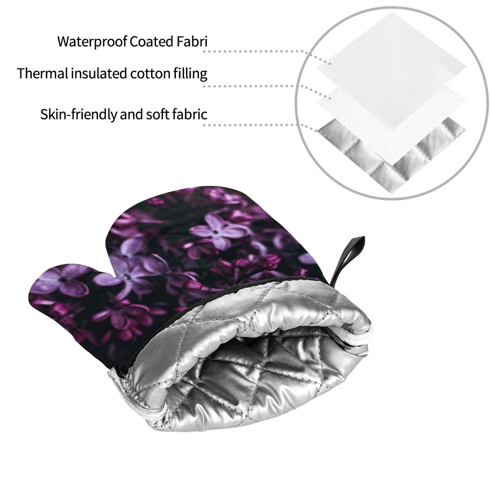 Heat Resistant Quilted Pot Holders & Oven Mitts Set of 4 - Kitchen Cooking Essentials for Baking, Grilling, and Hot Dish Handling