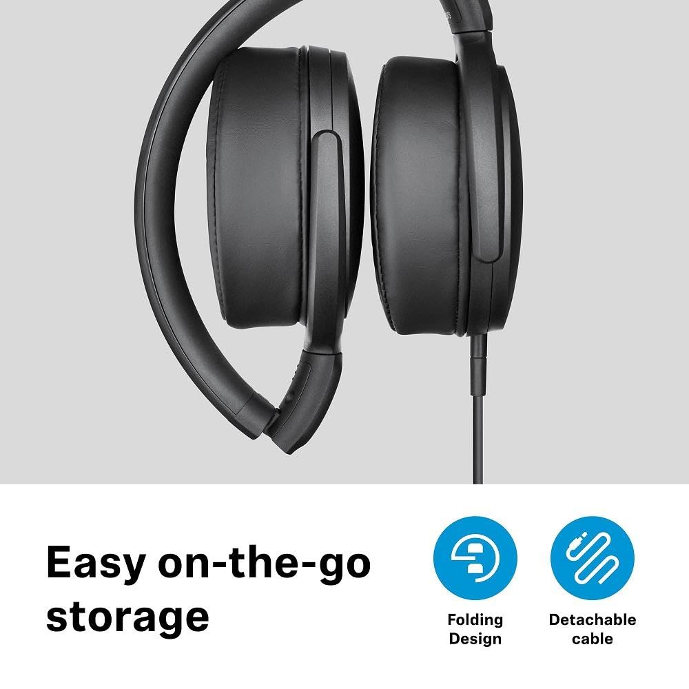 Sennheiser HD400S Over-Ear Headphones with Noise Isolation - Wired Studio Headset for Music, Gaming & Office Use