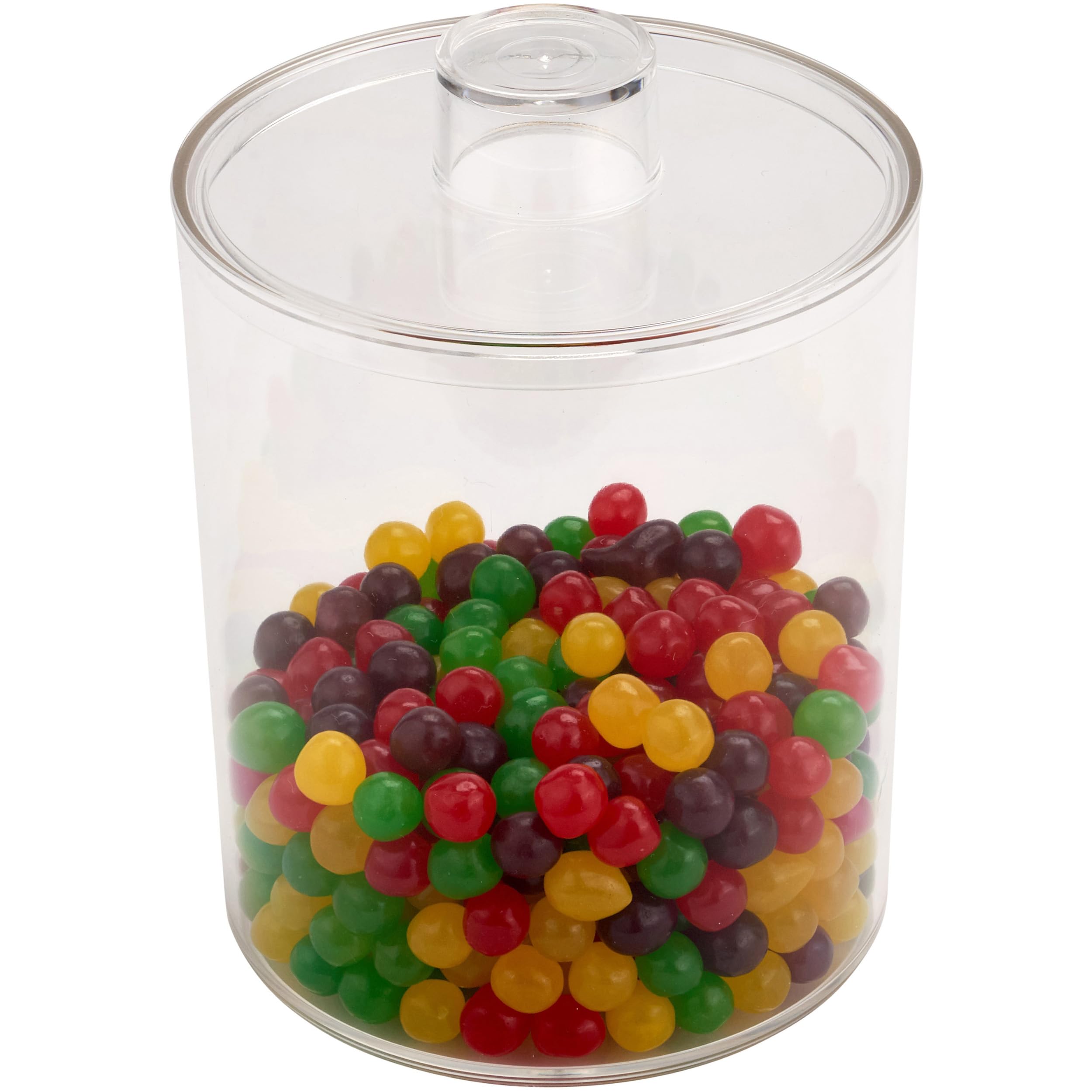 Pioneer Plastics 277C Clear Round Food Storage Container with Airtight Lid, 4.06