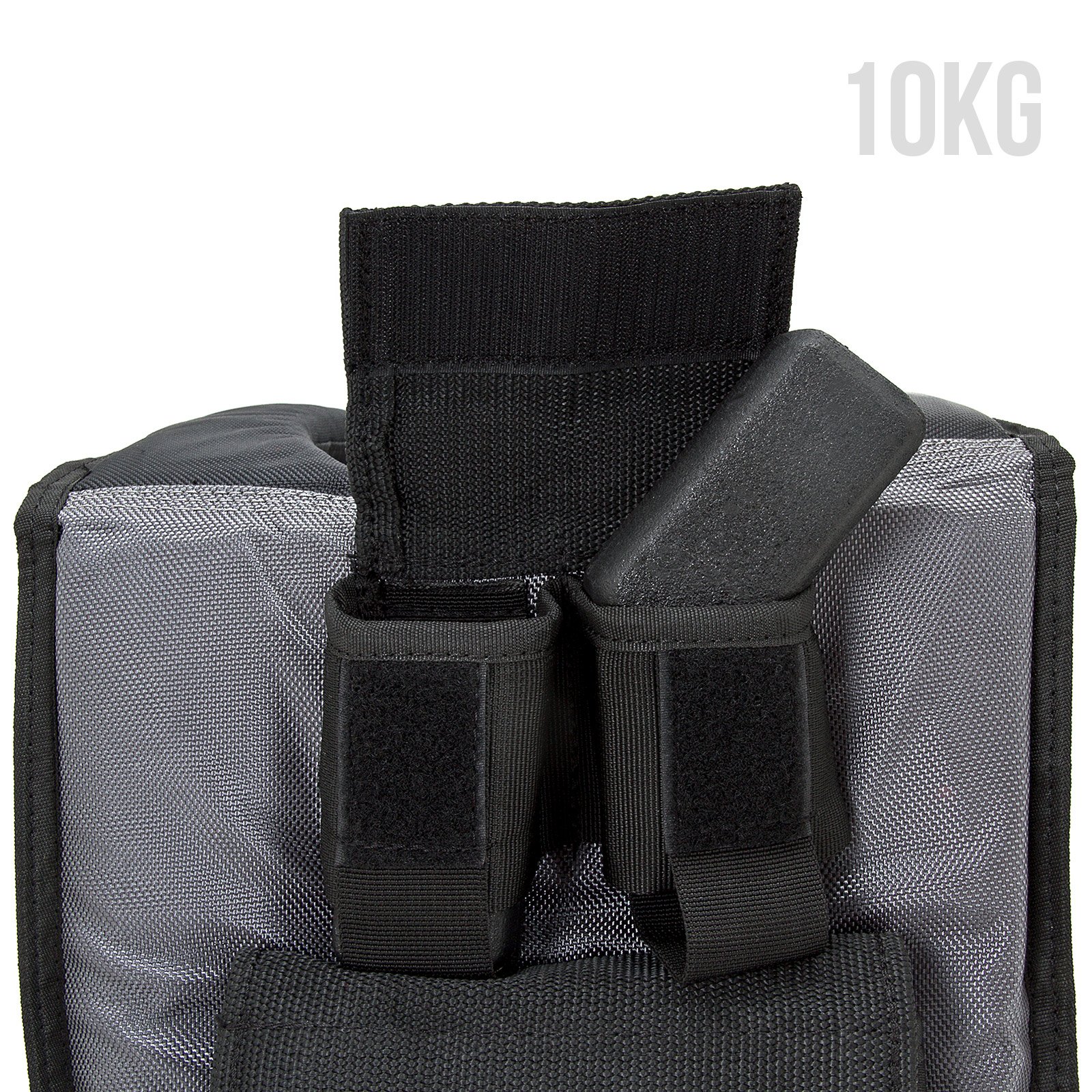 10kg or 20kg Adjustable Weight Vest for Strength Training - Easy Add/Remove Weights - Fitness & Conditioning Equipment for Running, Hiking, CrossFit & Workouts