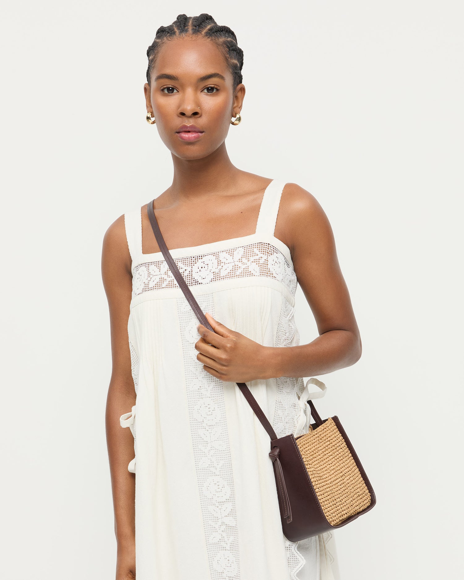 Avalon Brown/Espresso Crochet Crossbody Bag for Women - Boho Handmade Shoulder Purse - Perfect for Casual Outings, Beach Trips & Music Festivals