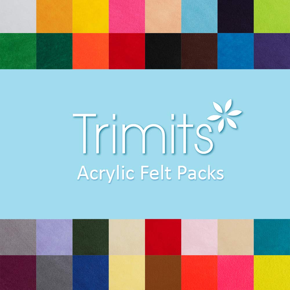 10-Pack Cream Craft Felt for DIY & Scrapbooking