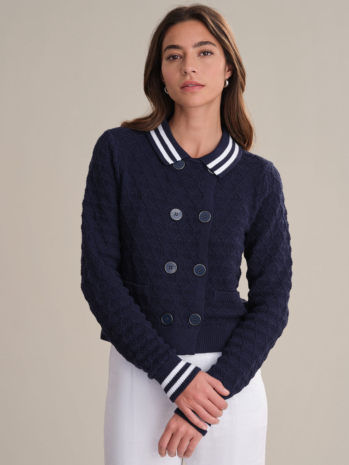 Leena Women's Double Breasted Cardigan - Cozy Knit Sweater for Fall & Winter | Perfect for Office, Casual Outfits & Layering