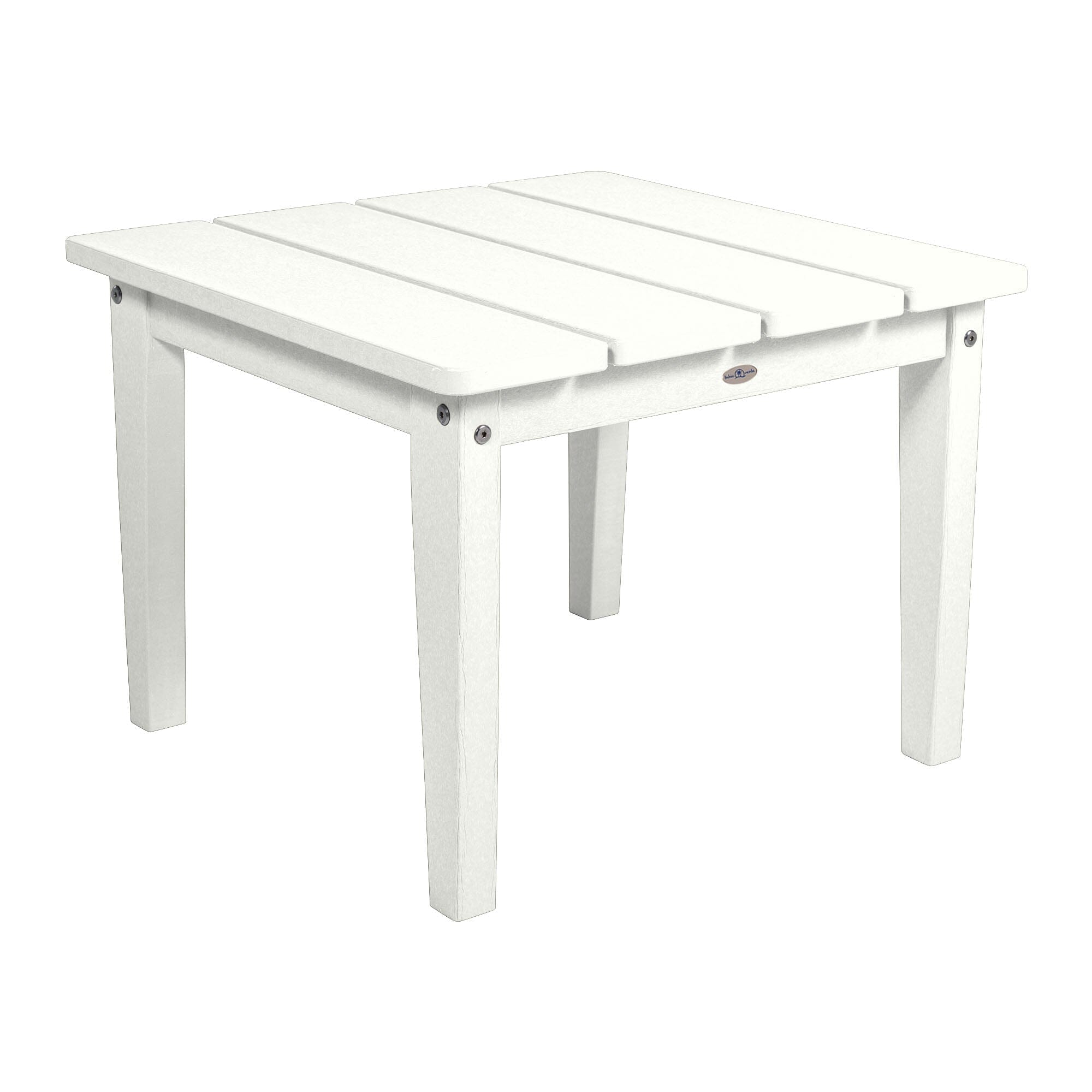 Large Cape Adirondack Side Table - Outdoor Patio Furniture, Weather-Resistant Wood Side Table for Garden, Deck, Poolside - Perfect for Drinks, Books & Decor