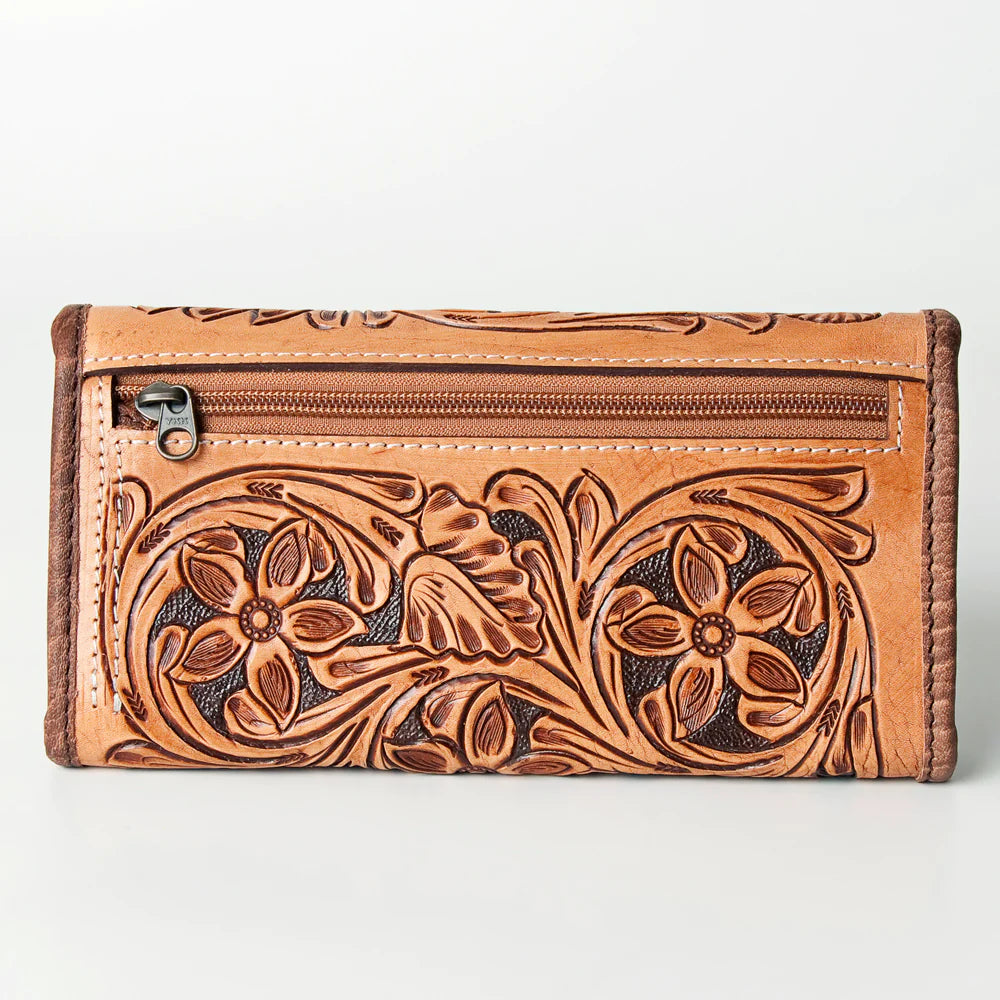 American Darling Genuine Leather Floral Wallet for Women - Stylish & Durable Bifold Wallet with Multiple Card Slots - Perfect for Everyday Use, Travel & Gift Giving
