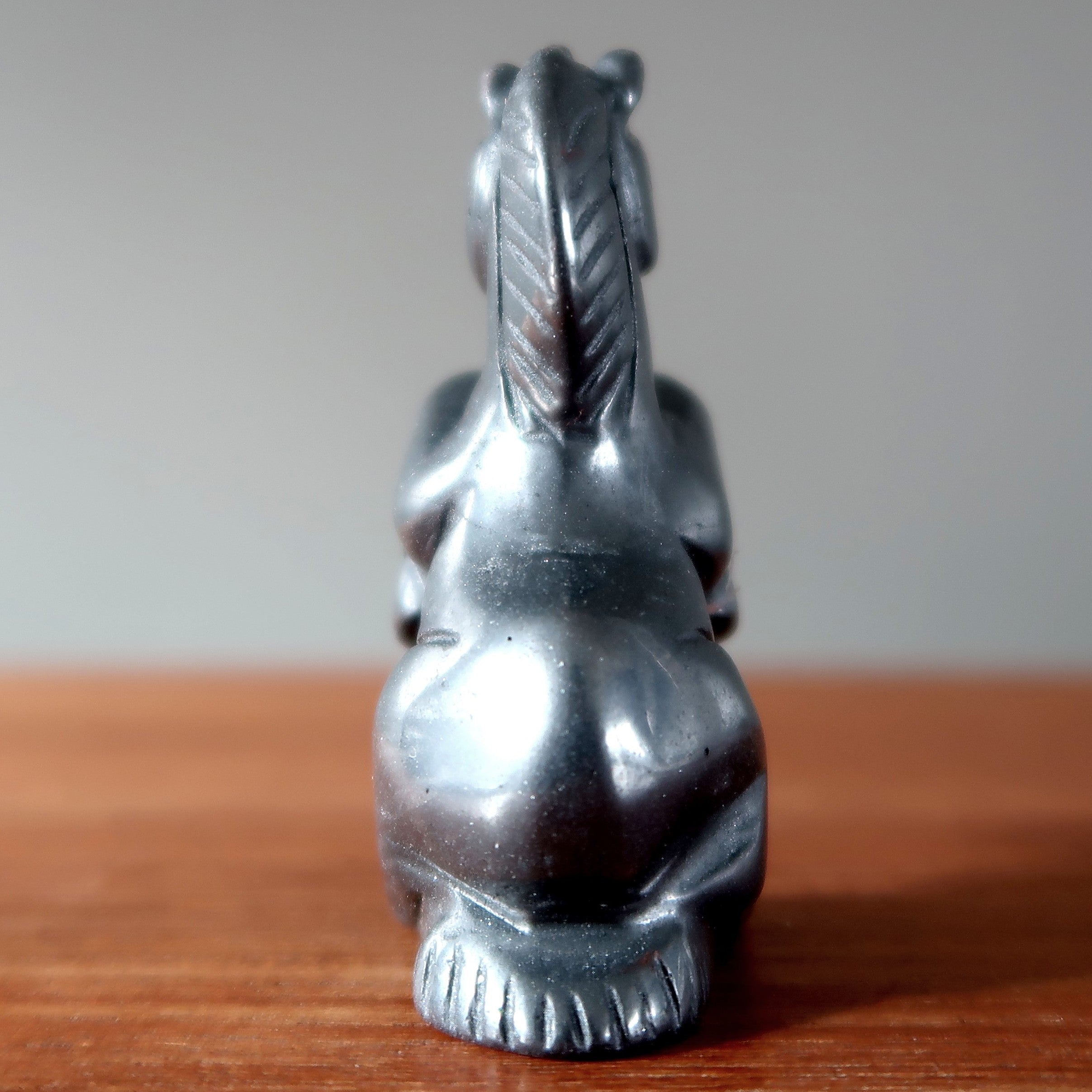 Hematite Unicorn Carving - Black Gemstone for Healing Energy & Spiritual Balance | Perfect for Meditation, Home Decor, and Positive Vibes
