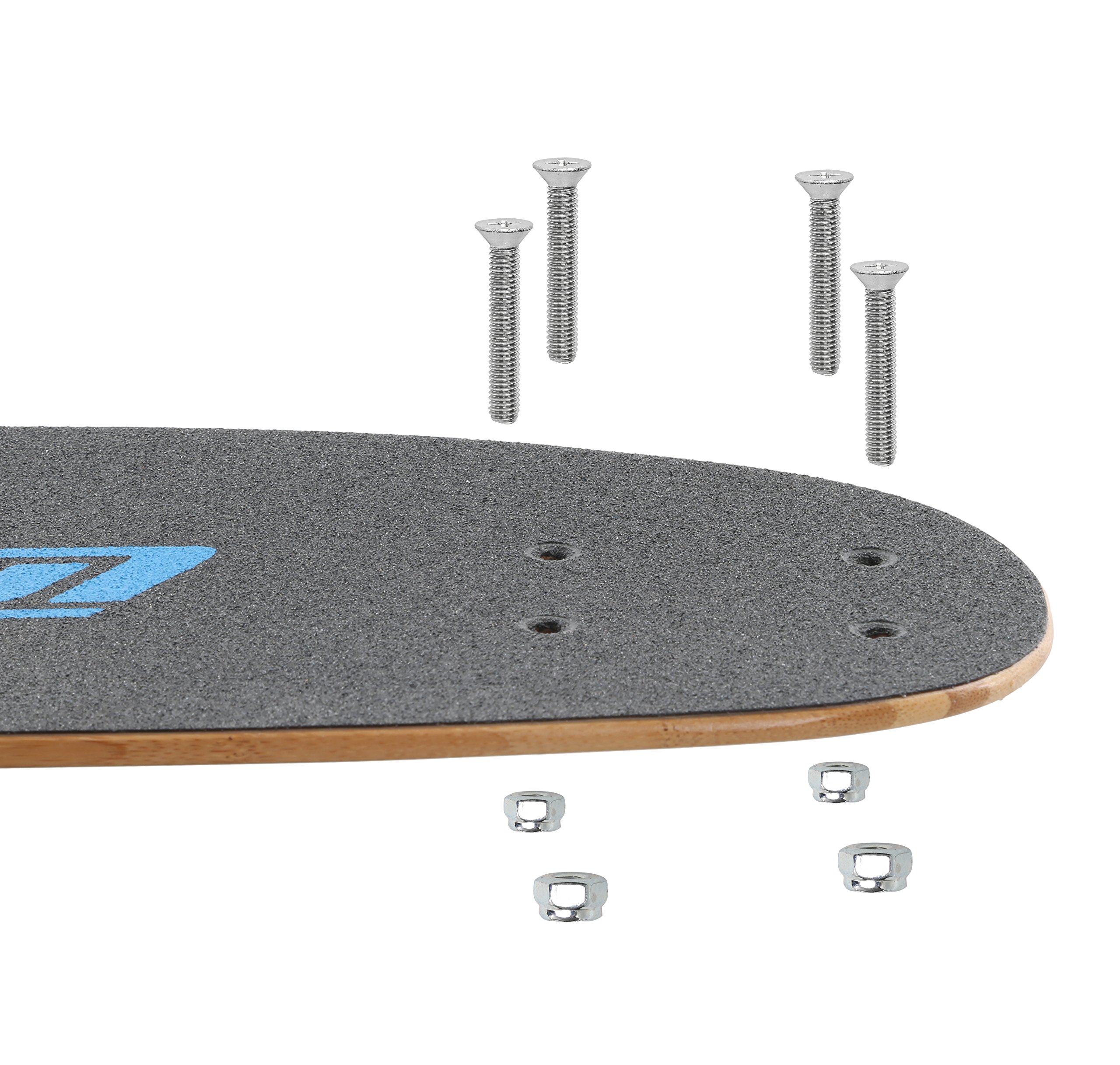 Fireball Dragon Skateboard Hardware Kit - 8 Ultra Strong Stainless Steel Mounting Screws & Nuts Set for Longboard, Cruiser & Skateboard - Durable Skateboard Trucks Hardware for Outdoor Riding & Street Skating