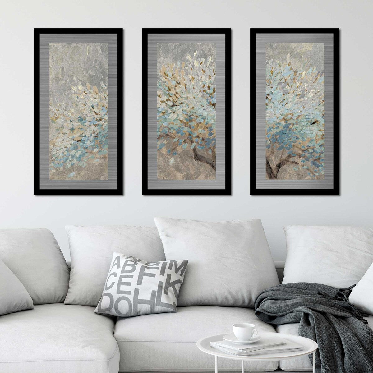 1000 Silver Lifetimes 3-Piece Wall Art Set - Printed on Premium Silver Aluminum - Perfect for Living Room, Bedroom & Office Decor