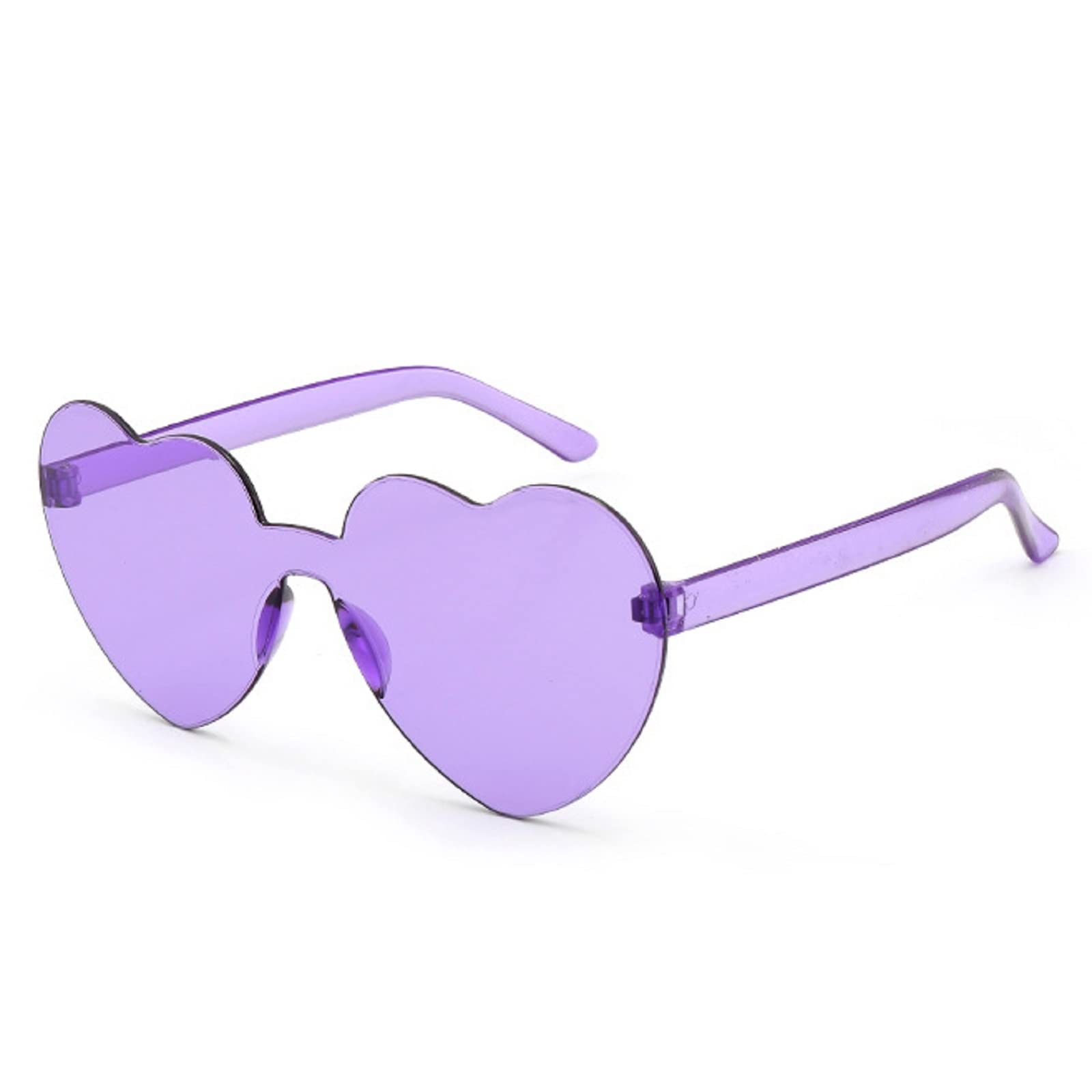 MAXJULI Heart-Shaped Sunglasses for Women & Girls - UV Protection, Neon Party Shades, Fashion Accessories - Perfect for Beach, Pool, and Summer Outings