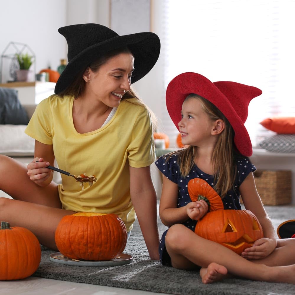 Breezy Valley Witch Hat for Women - Elegant Halloween Party Hat, Witch Costume Accessory | Perfect for Halloween Parties, Cosplay, and Themed Events