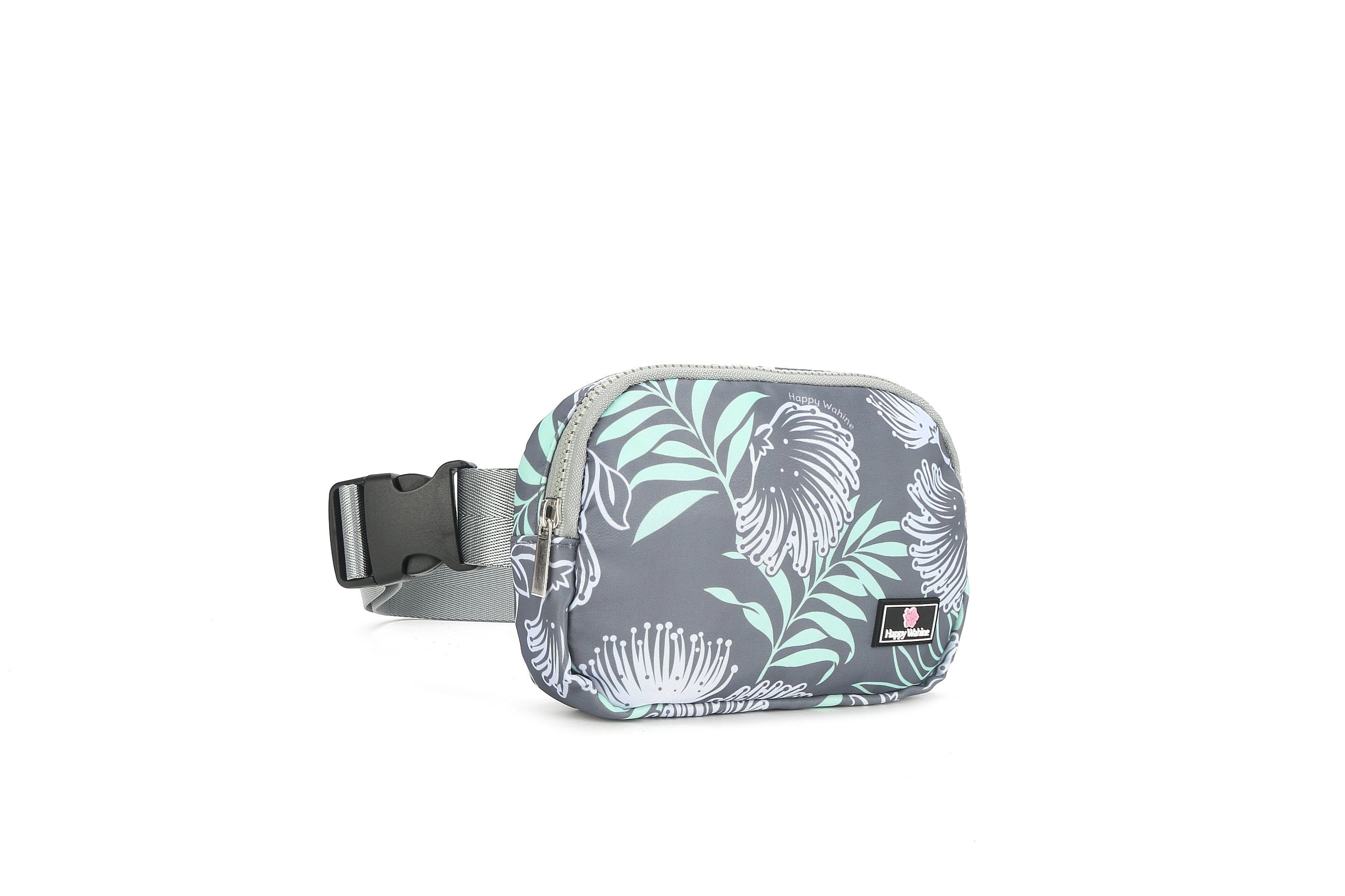 Jenna Lehua Grey Belt Bag - Stylish & Comfortable Waist Pack for Women | Perfect for Travel, Running, Hiking & Everyday Use