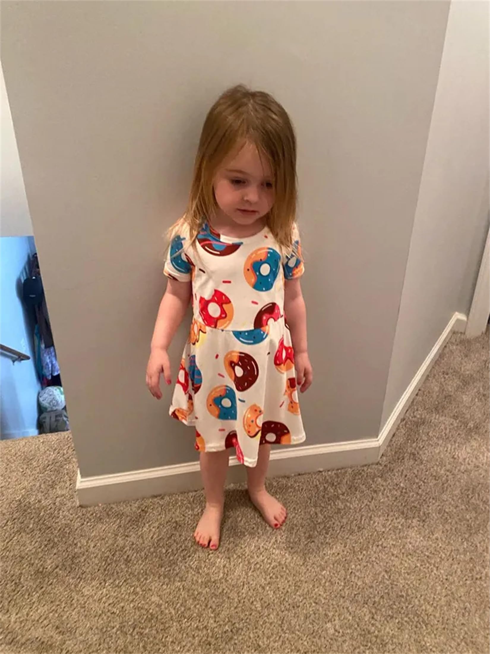 Vicexuga Toddler Baby Girl Summer Dress - Cute One-Piece Ruffle Princess Outfit for 1-3 Years Old | Perfect for Birthday Parties, Photo Shoots & Daily Wear
