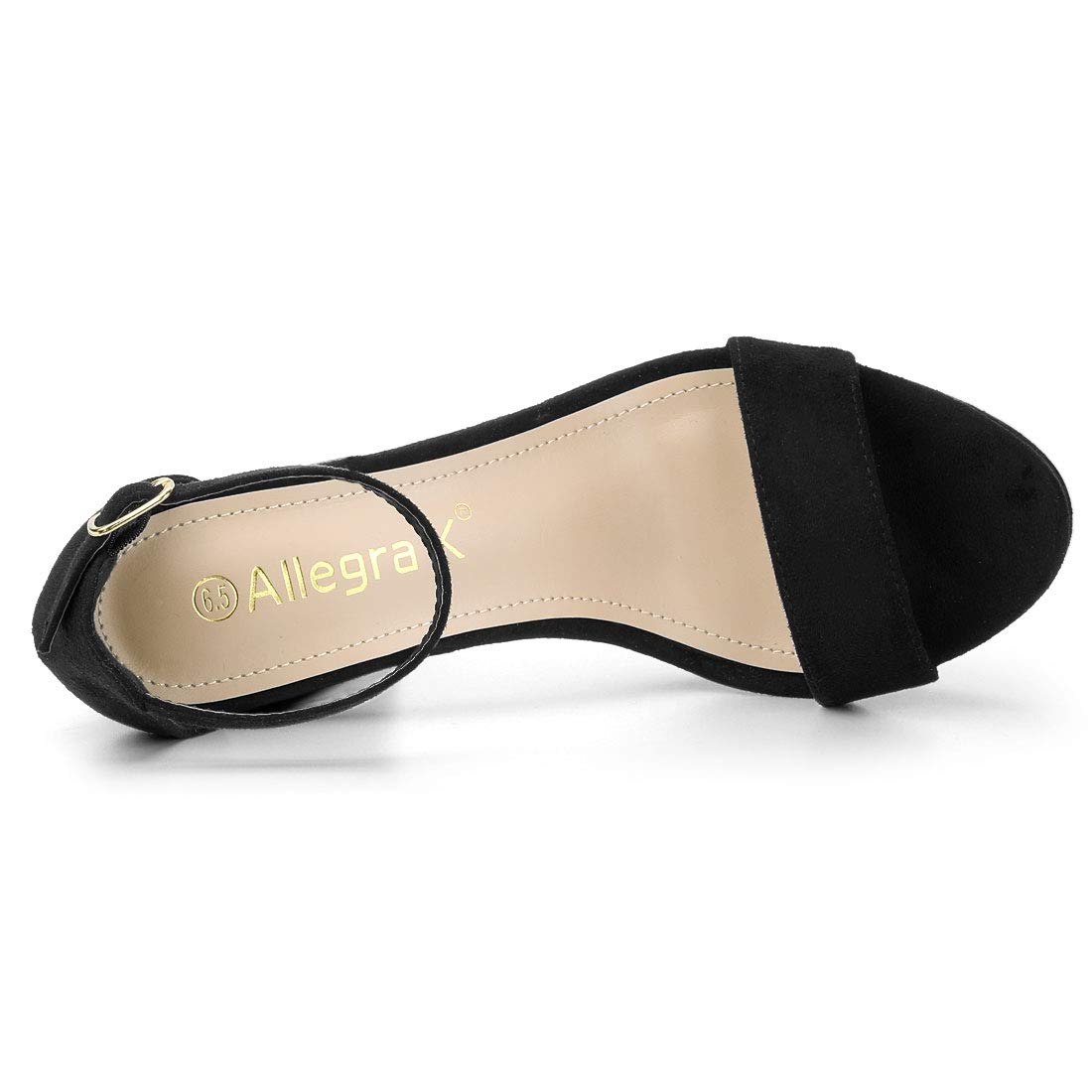 Allegra K Women's Chunky Heel Ankle Strap Platform Sandals - Comfortable Dressy Shoes for Parties, Weddings & Summer Outfits