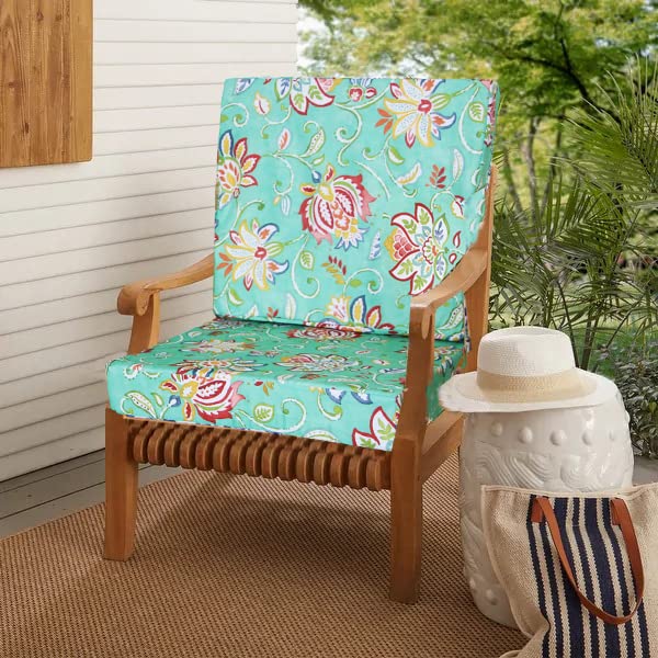 EHouseHome Washable UV Resistant Outdoor Cushion Covers - Waterproof Patio Furniture Slipcovers (24