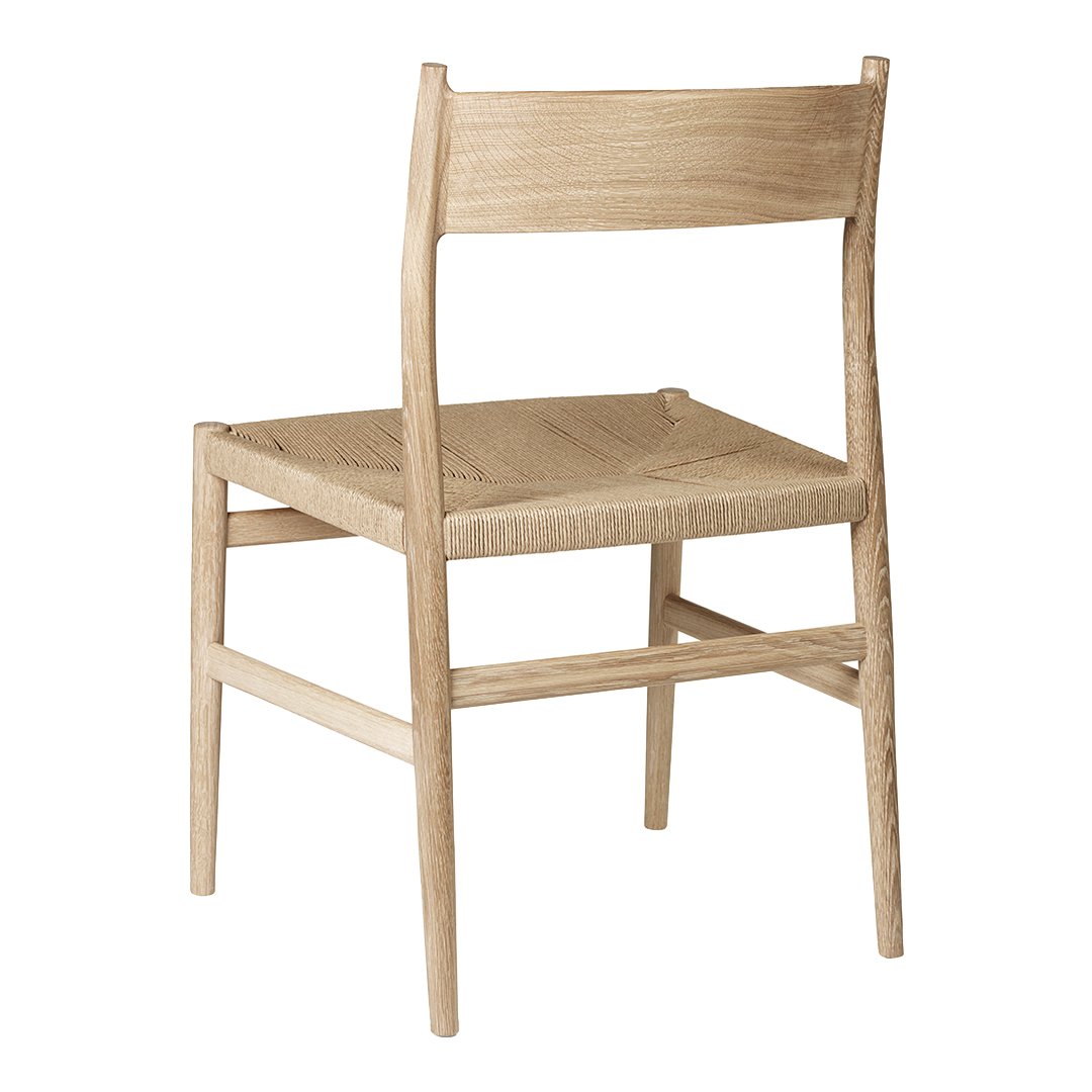 Arv Dining Chair with Paper Cord Seat - Modern & Eco-Friendly Wooden Chair for Kitchen, Dining Room, or Office - Comfortable & Stylish Seating Solution