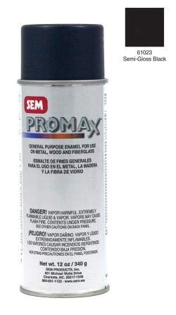 Promax Semi-Gloss Black Aerosol Spray Paint - 2 Pack for Automotive, Metal & DIY Projects - Fast Drying & High Coverage Finish