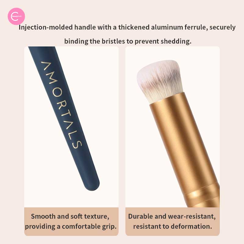 AMORTALS Professional Concealer & Eyeliner Brush Set - 6 Piece Makeup Brush Kit for Flawless Coverage & Precise Lining - Perfect for Daily Makeup, Travel & Professional Makeup Artists