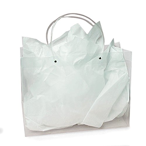 25 Pack Clear Plastic Gift Bags 16x6x12 Inches - Durable Reusable Party Favor Bags for Birthdays, Weddings, Baby Showers & Holiday Gifts
