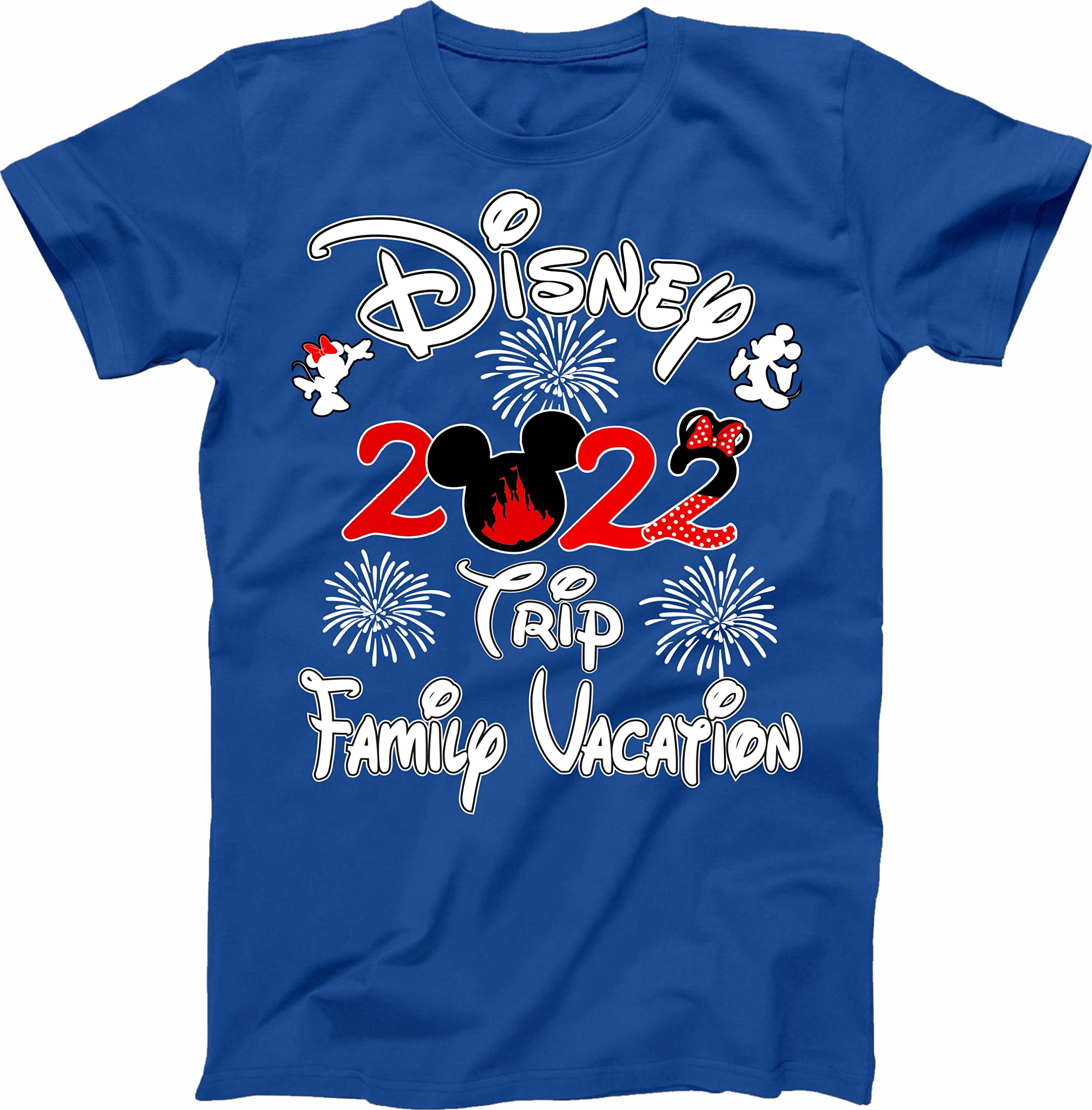 2022 Disney Mickey & Minnie Vacation Matching Family T-Shirts - Couple, Men, Women & Kids Matching Outfits for Theme Parks, Family Reunions & Disney Trips