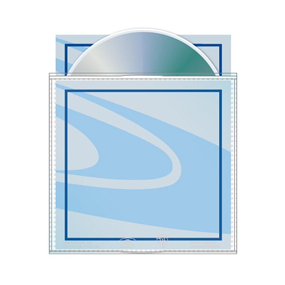 Univenture Poly Archival CD/DVD Sleeve with Safety-Sleeve - Acid-Free Protective Storage for Music, Movies & Data - Perfect for Home, Office & Media Collections