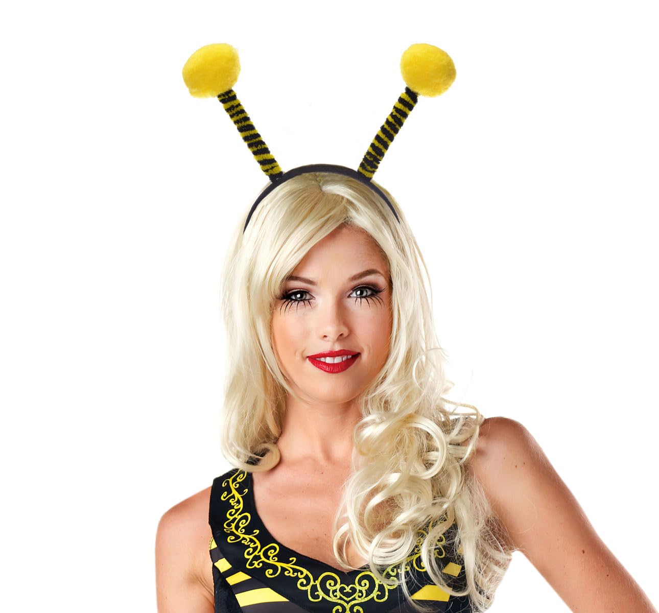 Cute Bee Antenna Headband for Women & Girls - Fun Bee Tentacle Headpiece for Halloween, Christmas, Cosplay & Parties - Perfect Costume Accessory for Dress-Up, Festivals & Themed Events