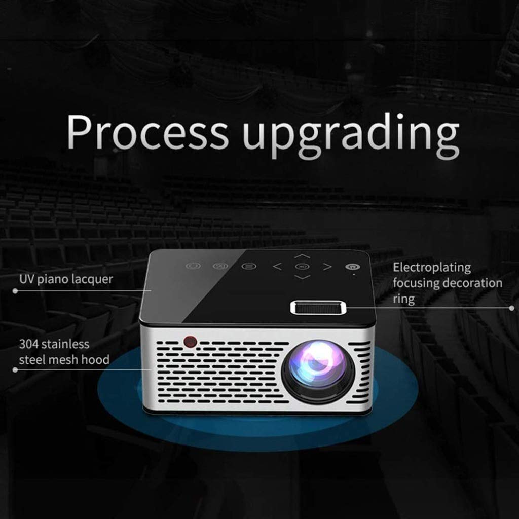 VVHUDA Mini LED Projector - 1080P Full HD Support, Compatible with TV Stick, Gaming Consoles & Smartphones | Portable Home Theater for Movies, Sports & Video Games | Perfect Gift for Birthday & Holidays