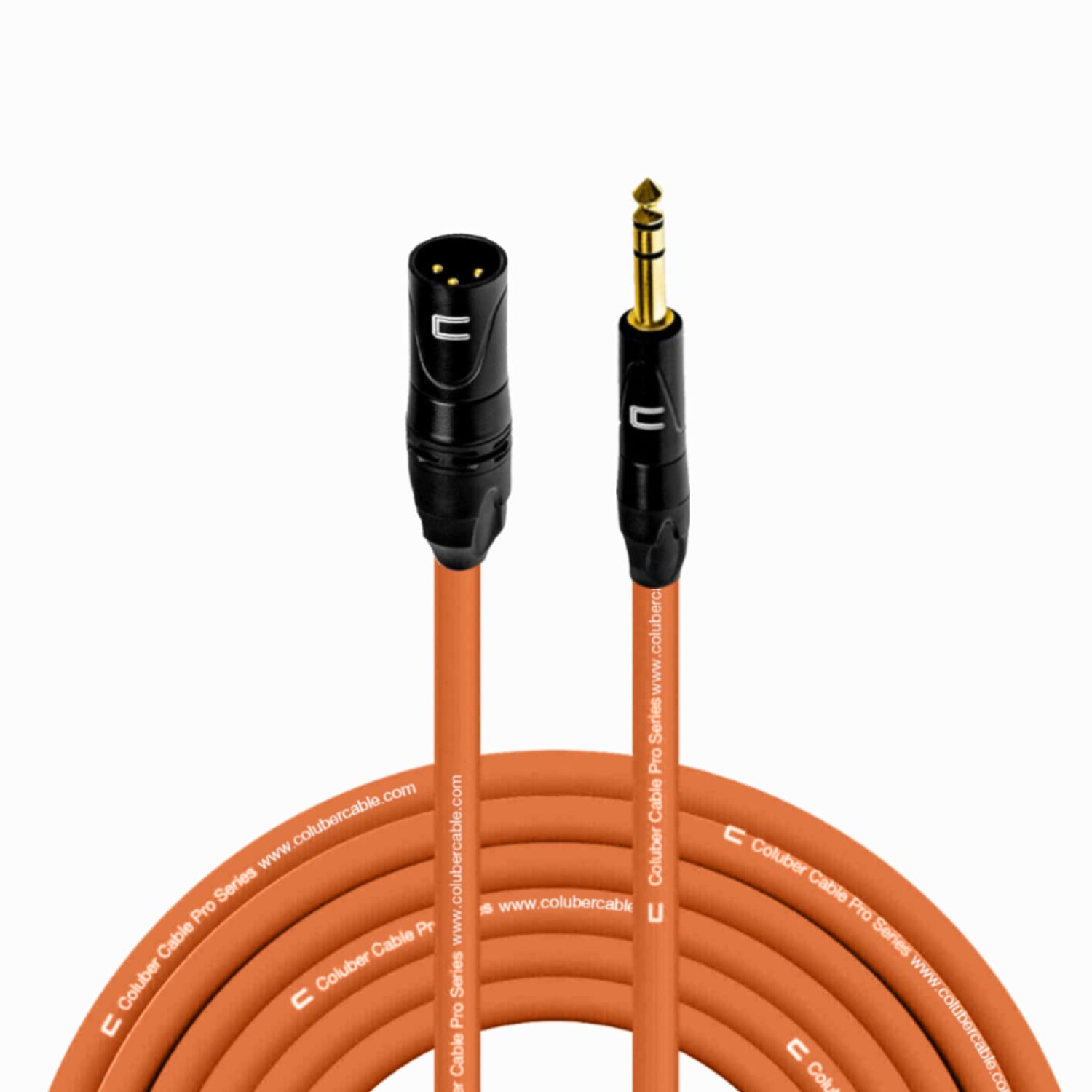 **50ft Orange Balanced XLR Male to 1/4