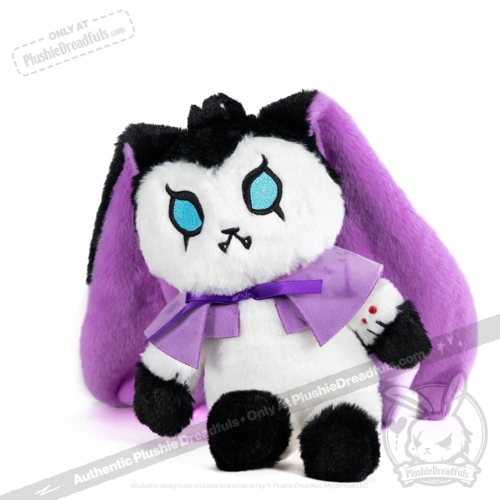 Plushie Dreadfuls Bunny Lugosi - Vampire Bunny Stuffed Animal Toy | Cute Gothic Plush for Halloween Decor, Horror Collectors & Unique Gifts