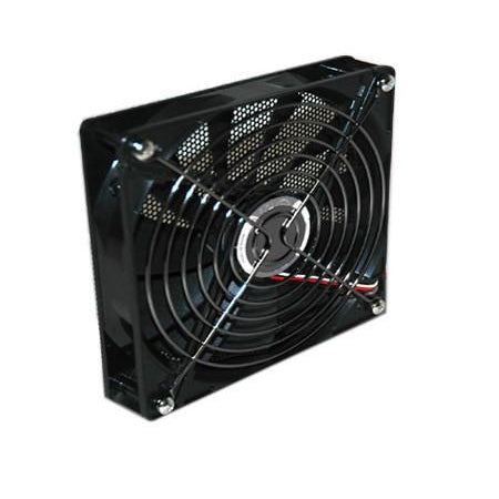 Lian Li 140mm x 140mm x 25mm PC Cooling Fan with Black Mesh Grill & Chrome Grill BS-05 - High Airflow Quiet Case Fan for Gaming PC, Computer Case, and Server Cooling