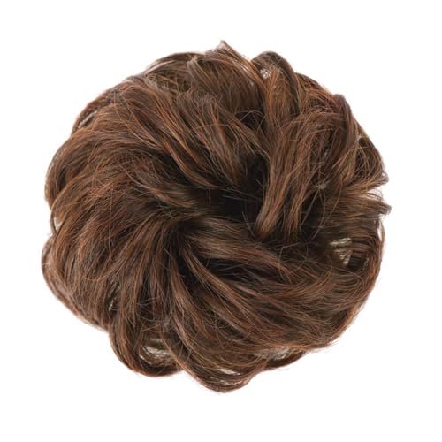 Curly&2/30# (Darkest Brown Mixed Light Auburn)