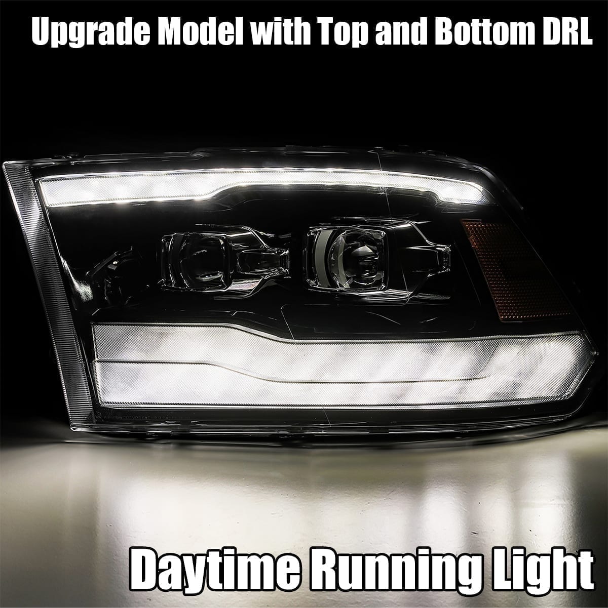 2009-2018 Ram Truck MK II PRO Series Halogen Projector Headlights - Chrome Housing - Upgrade Your Night Driving Visibility for Off-Road & Highway Use