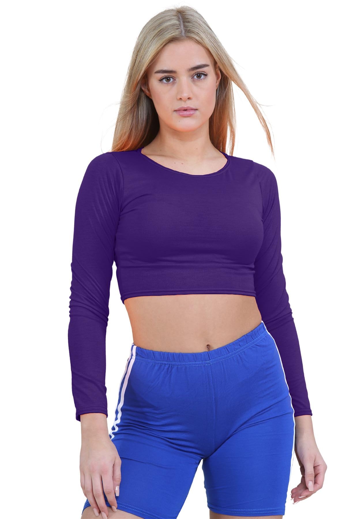 Janisramone® Women's Summer Tops - Trendy Crew Neck Long Sleeve Blouse for Casual & Dressy Occasions | Perfect for Office, Date Night & Outdoor Activities