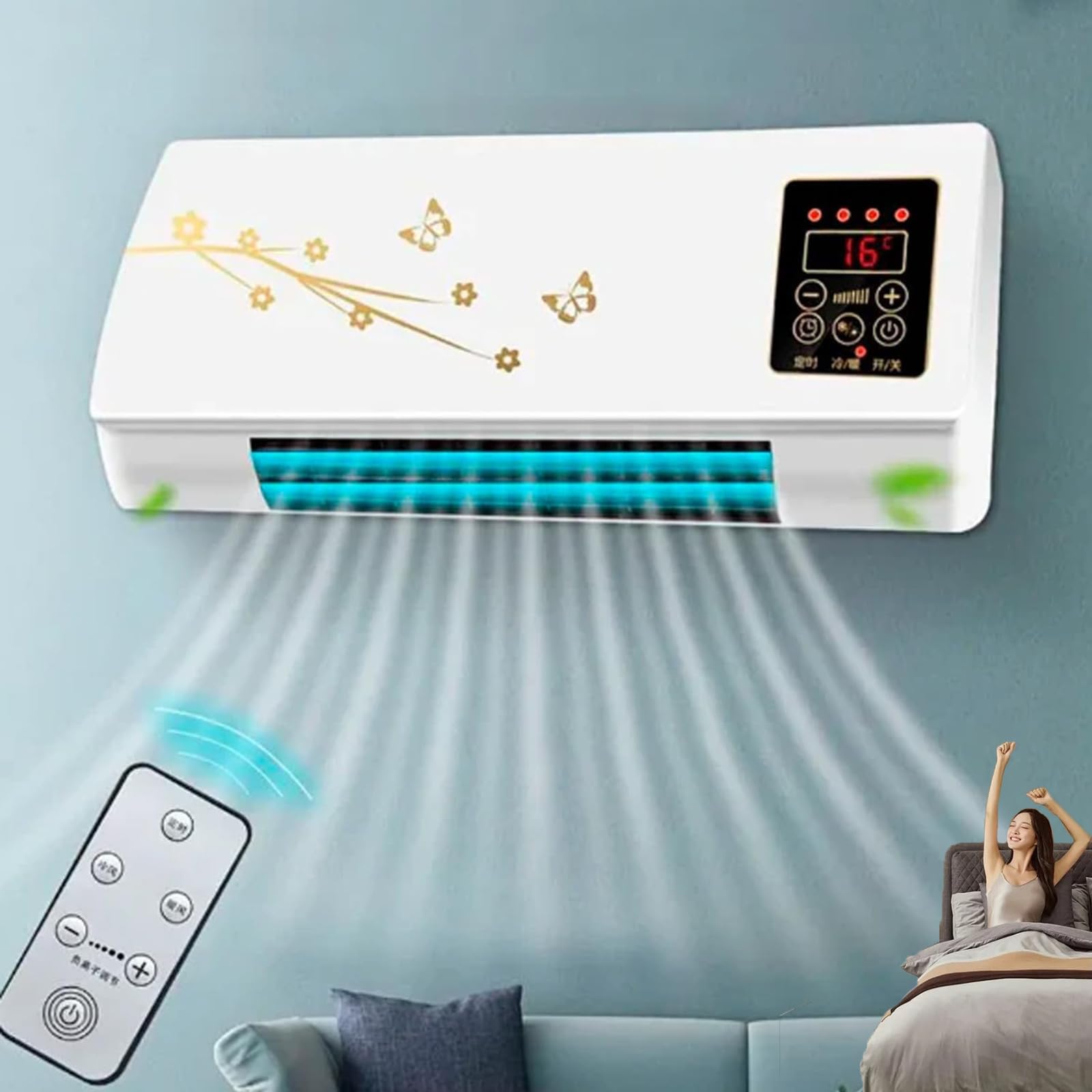 Split Max Portable Air Conditioner - 8000 BTU Gold Edition | Energy Efficient Cooling for Small Rooms | Perfect for Bedrooms, Offices & Apartments | Dotmalls & Libiyi Brand