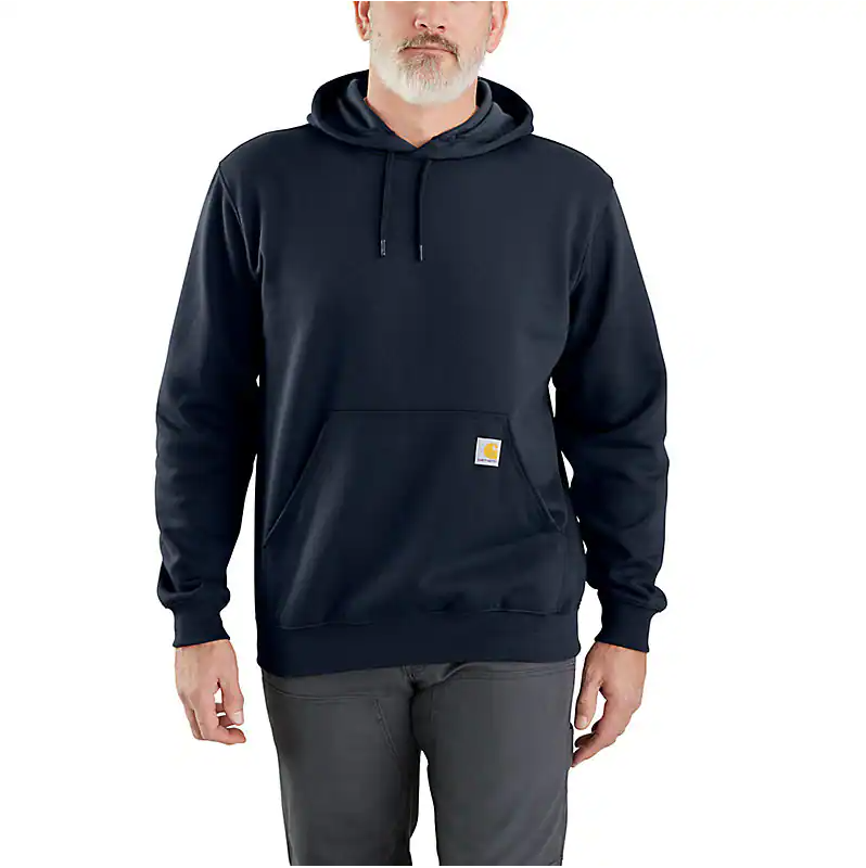 K121 Loose Fit Midweight Hoodie for Men & Women - Comfortable Casual Pullover Sweatshirt in New Navy Blue - Perfect for Everyday Wear, Gym, and Outdoor Activities