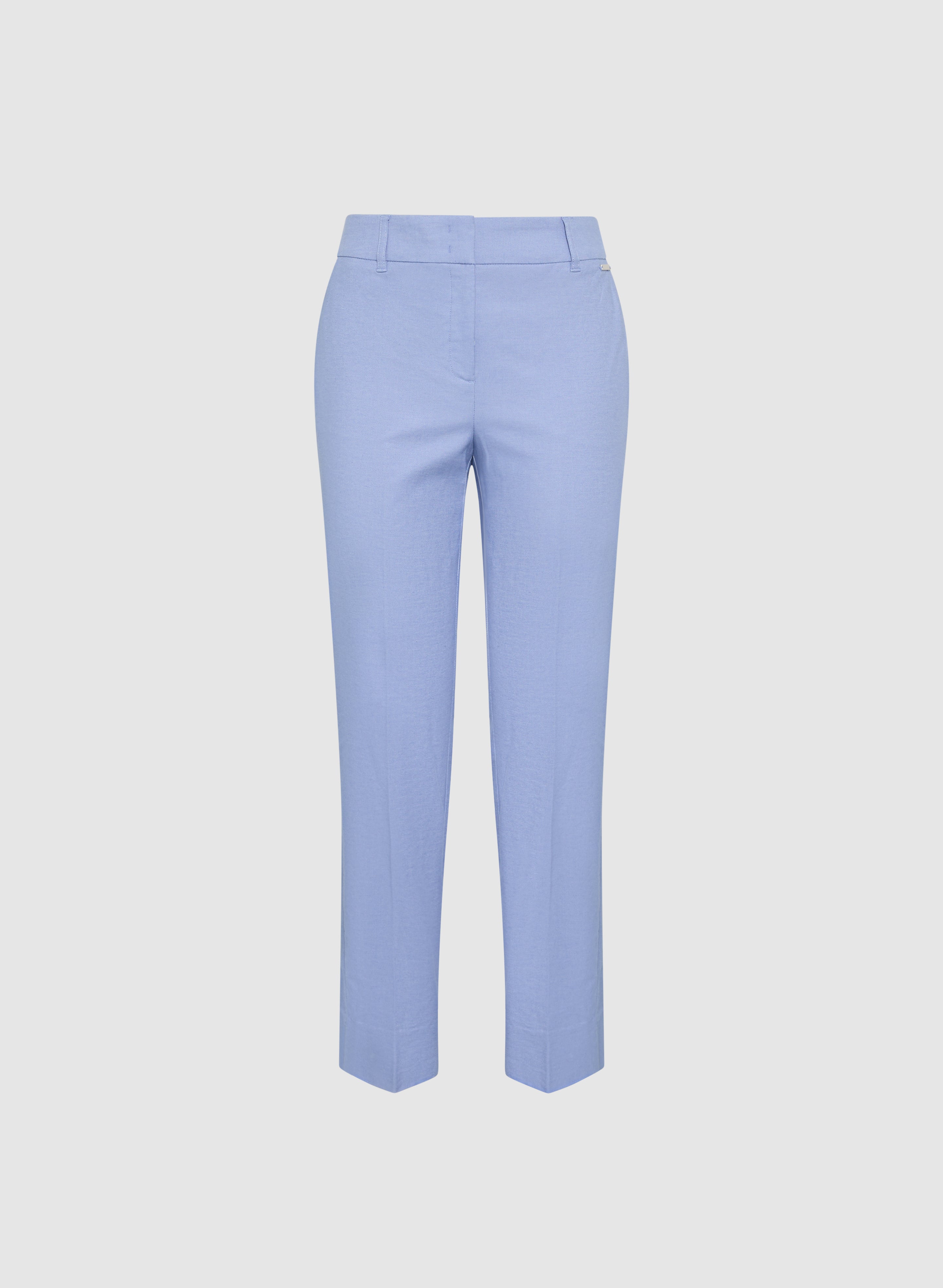 Emma Slim Leg Pants for Women - High Waist Stretchy Trousers, Comfortable Office Work Pants - Perfect for Business Casual, Travel & Everyday Wear