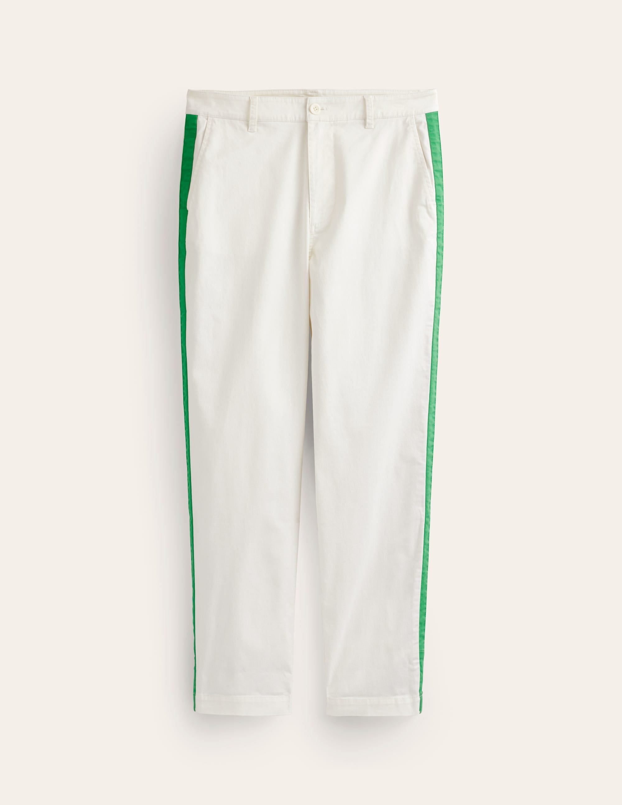 Barnsbury Chino Pants for Men - Classic Ivory Casual Trousers with Side Stripe Detail | Perfect for Office Wear, Business Casual & Smart Outfits