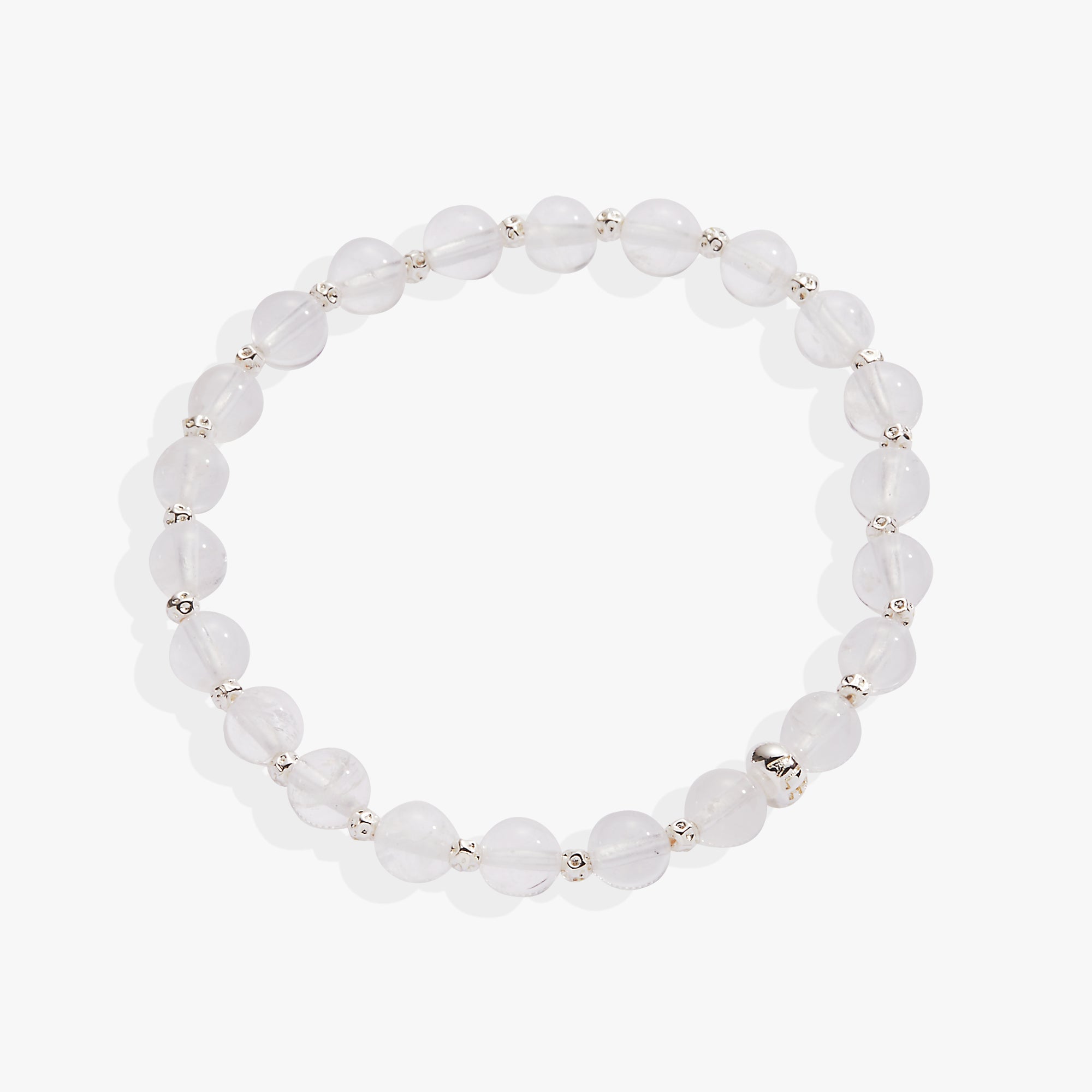 Natural Clear Quartz Healing Crystal Stretch Bracelet for Women - Energy Balancing, Stress Relief & Spiritual Wellness - Perfect for Meditation, Yoga & Daily Wear