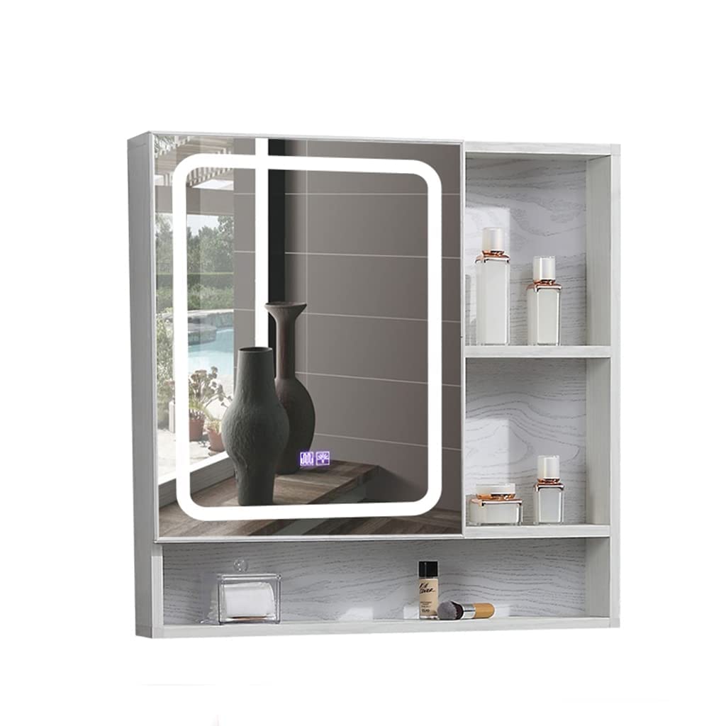 Wall-Mounted Medicine Cabinet with Mirror - Bathroom Storage Cabinet with LED Lighting, Adjustable Shelves & Anti-Fog Technology - Perfect for Modern Bathrooms, Powder Rooms & Vanity Areas (36 Inch)