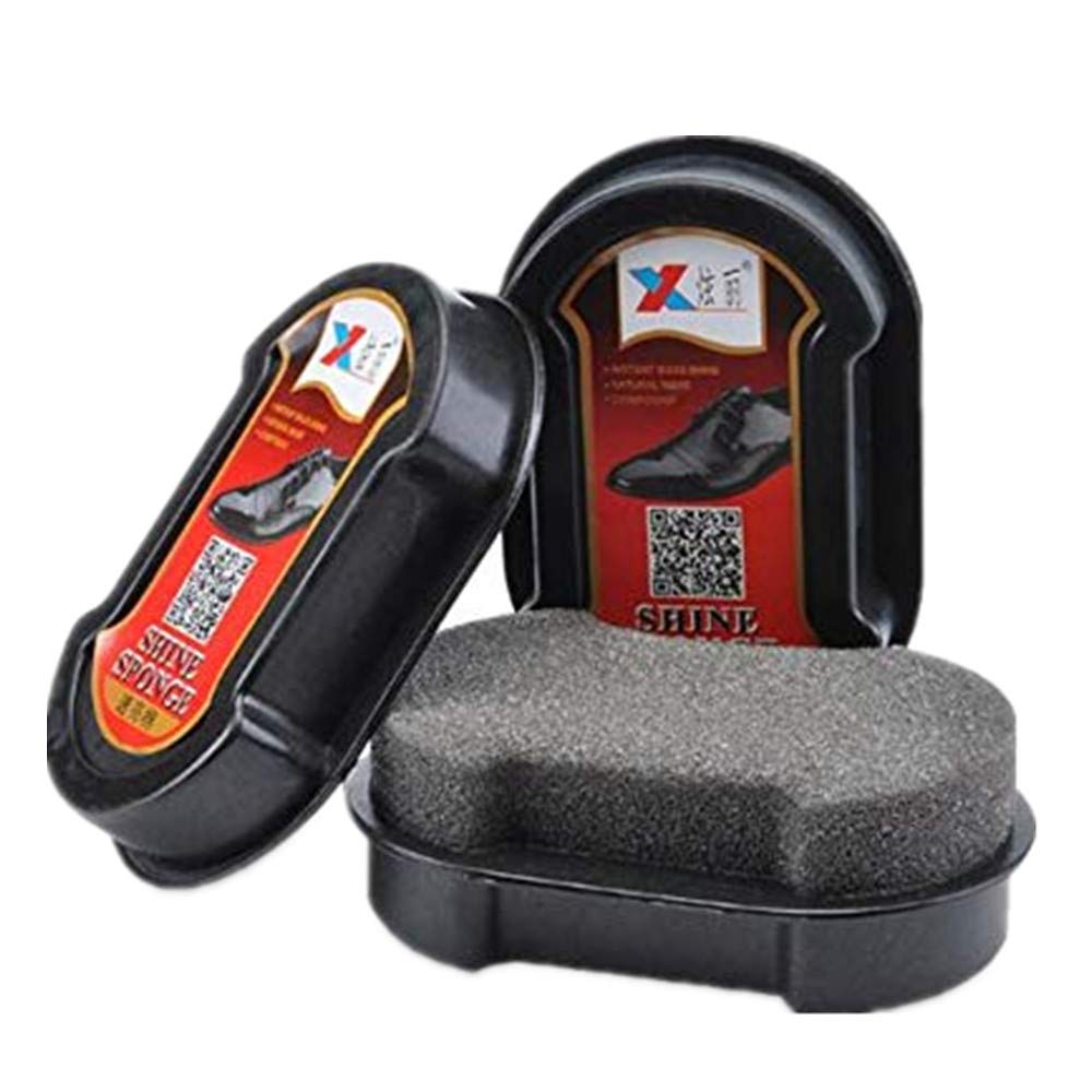 Premium Double-Sided Leather & Sponge Shoe Care Kit (3-Piece Set) - Wax Brush & Colorless Polish for Men & Women - Perfect for Cleaning, Polishing & Protecting Dress Shoes, Boots & Leather Accessories