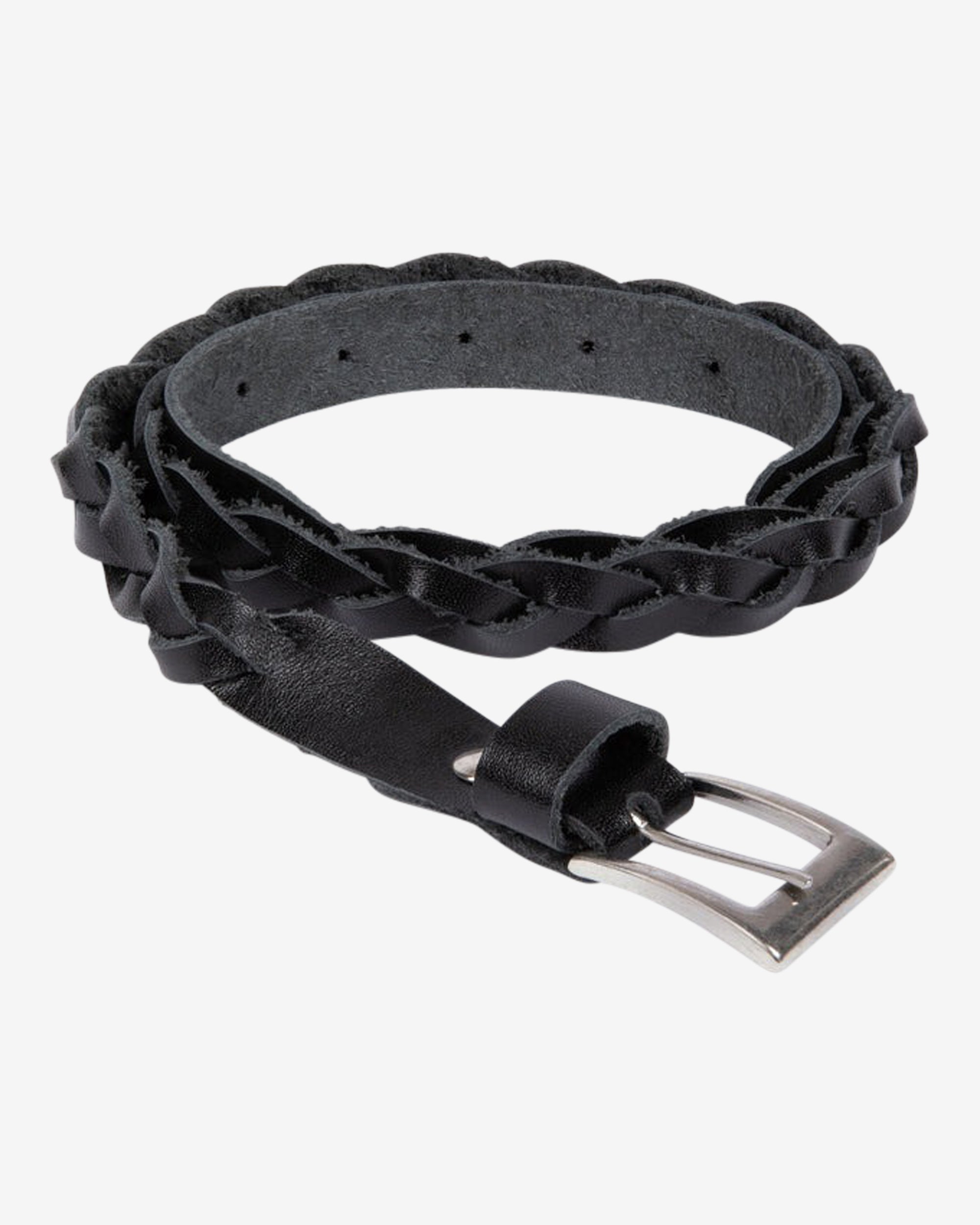 Lowie Black Braided Belt for Men & Women - Stylish & Adjustable Waistband for Jeans, Pants & Dresses | Perfect for Casual, Office & Formal Wear