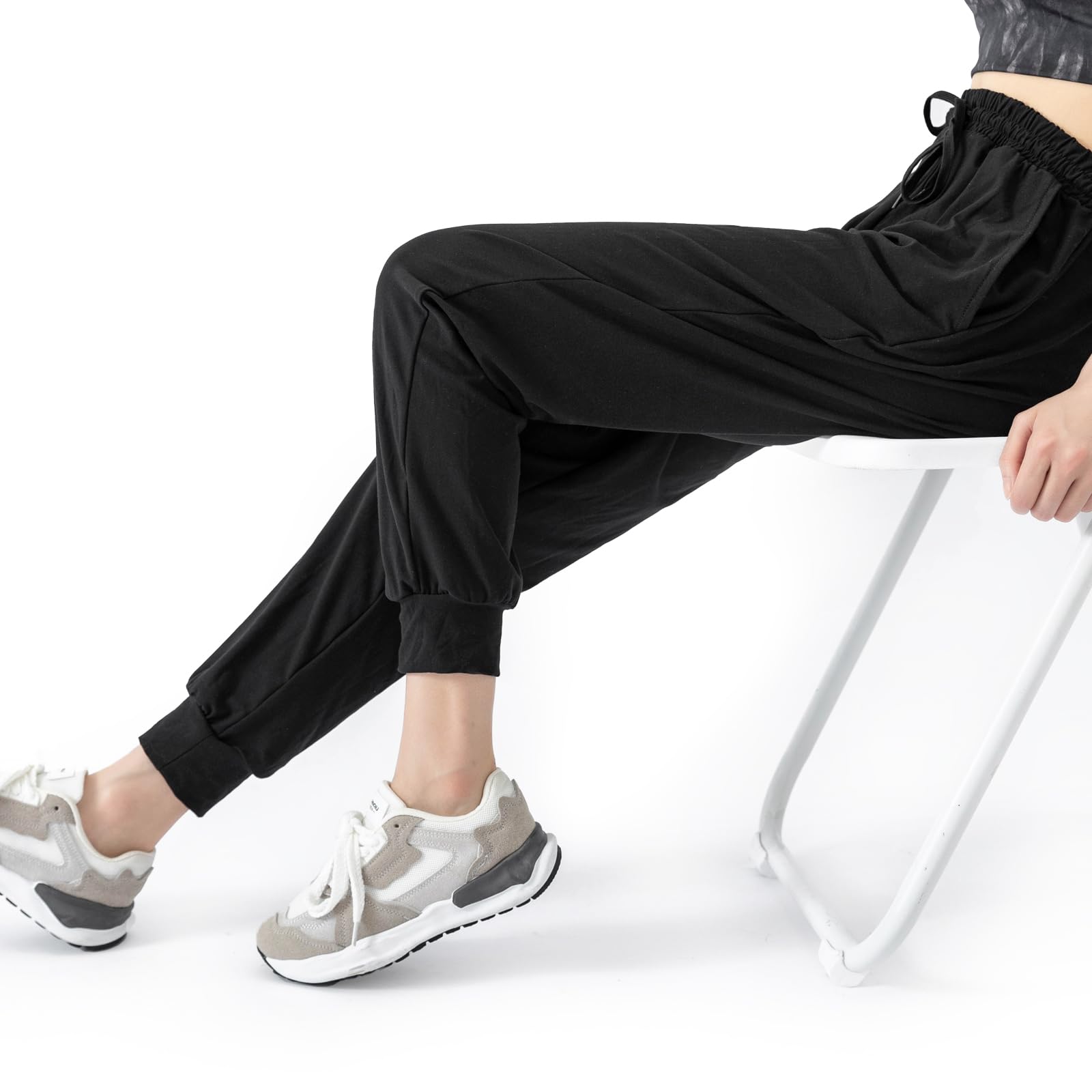 TRIUNION 2 Pack Women's Lightweight Sweatpants with Pockets - Jogger Pants for Lounge, Workout, Running & Yoga | Perfect for Gym, Home & Outdoor Activities
