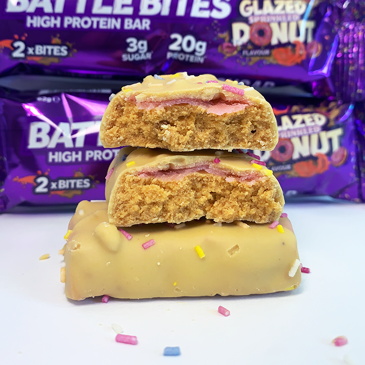 Battle Bites Protein Bars - High Protein Low Sugar Snack Bars (12 Pack, 62g Each) - Variety Pack All Flavors - Perfect for Gym, Hiking & On-the-Go Energy Boost